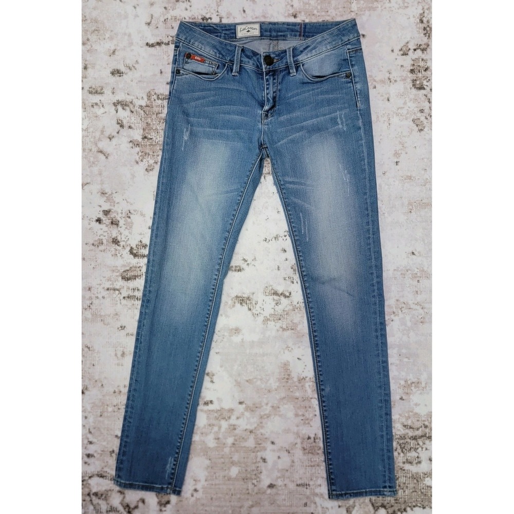 Lee Cooper Skinny Jeans Women's Blue Stretch Denim Mid Rise Size 28